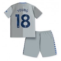 Everton Ashley Young #18 Tretí Detský futbalový dres 2023-24 Krátky Rukáv (+ trenírky)